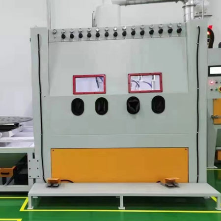 宁德高效生产,从箱体手动喷砂机开始,提升零部件质量